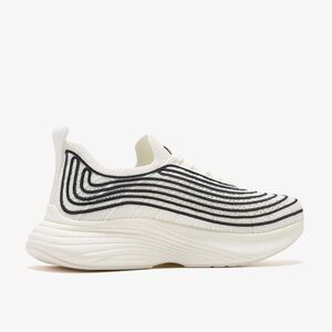 APL Zipline' Black and White Striped Sneakers